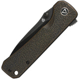 QSP Knife Hawk Linerlock Copper Black