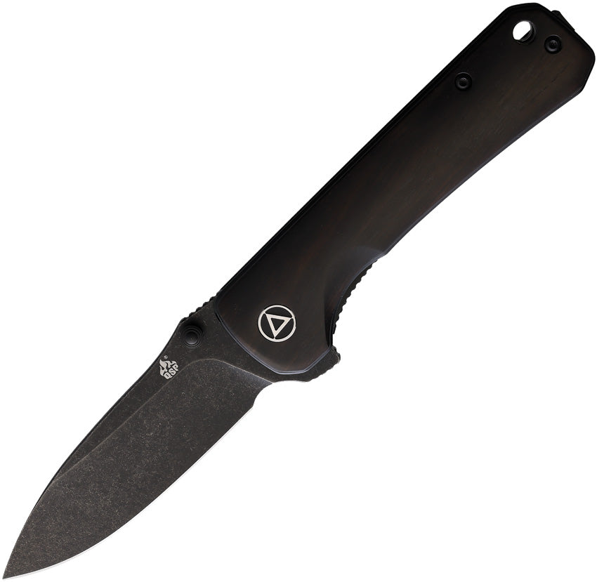 QSP Knife Hawk Linerlock Ebony Black