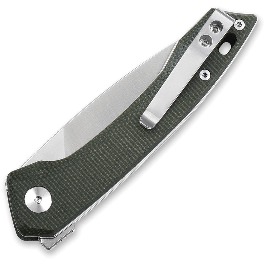 QSP Knife Leopard Linerlock Green