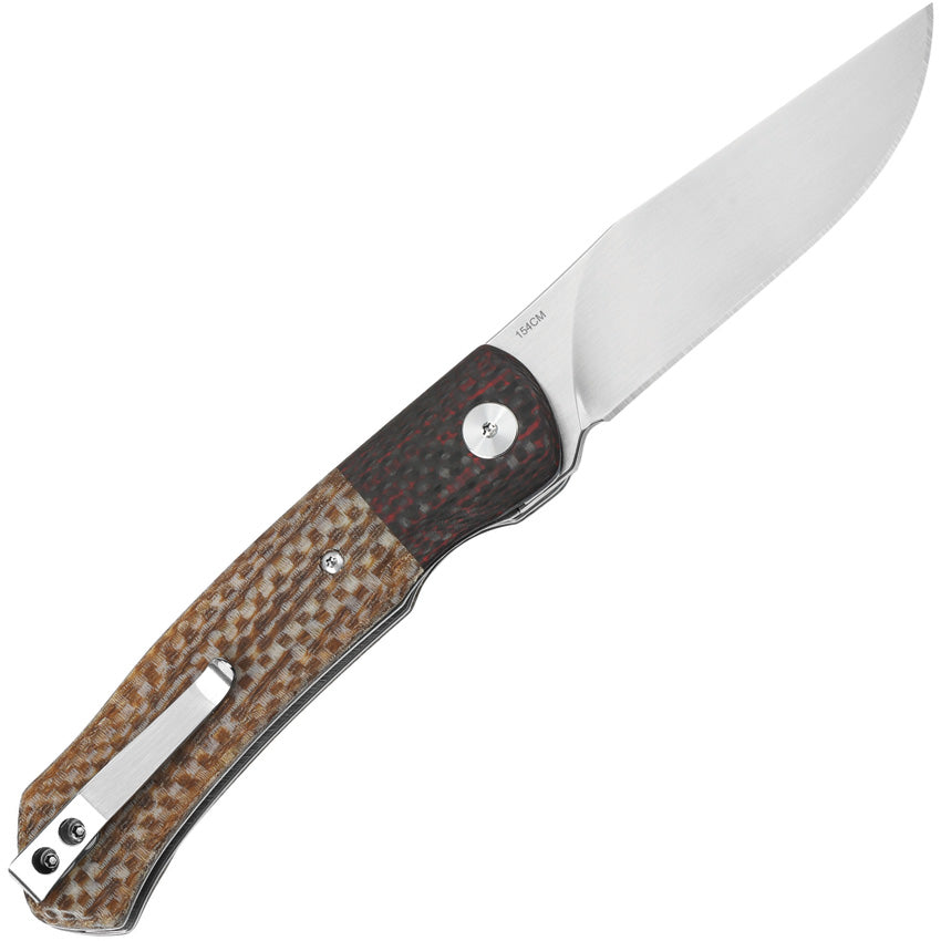 QSP Knife Gannet Linerlock Brown