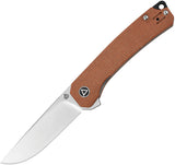 QSP Knife Osprey Linerlock Brown Micarta