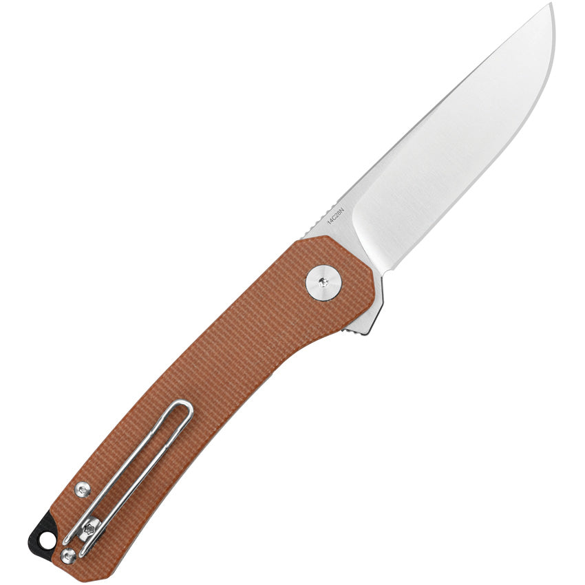 QSP Knife Osprey Linerlock Brown Micarta