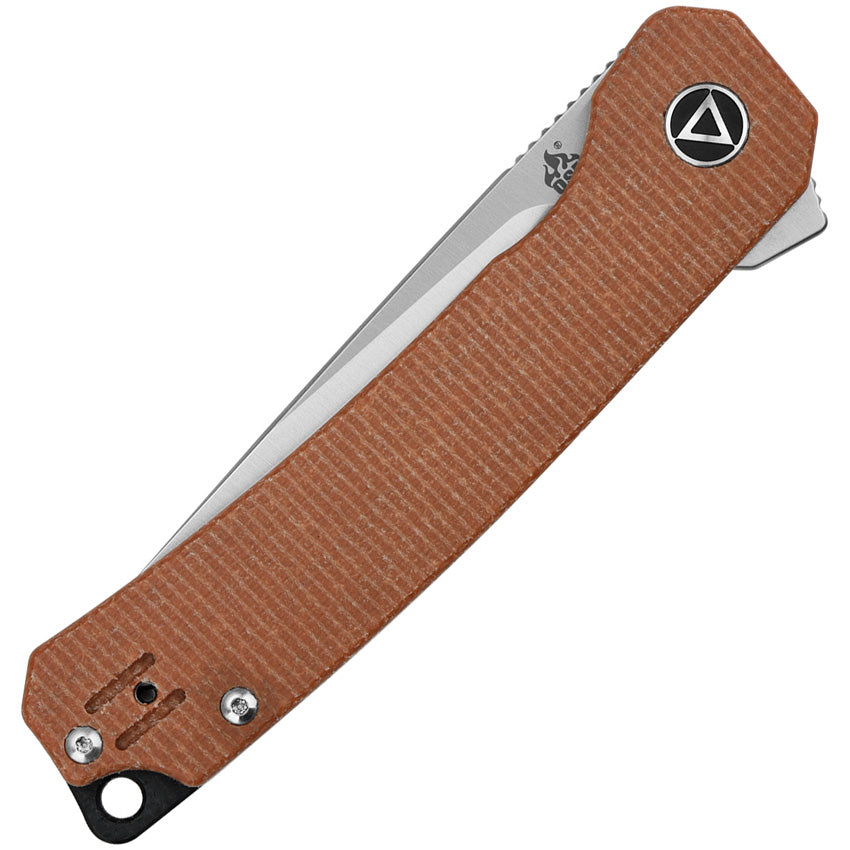 QSP Knife Osprey Linerlock Brown Micarta