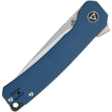 QSP Knife Osprey Linerlock Blue Micarta