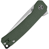 QSP Knife Osprey Linerlock Green Micarta