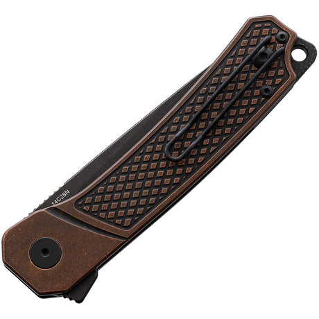 QSP Knife Osprey Linerlock Copper Black