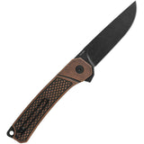 QSP Knife Osprey Linerlock Copper Black