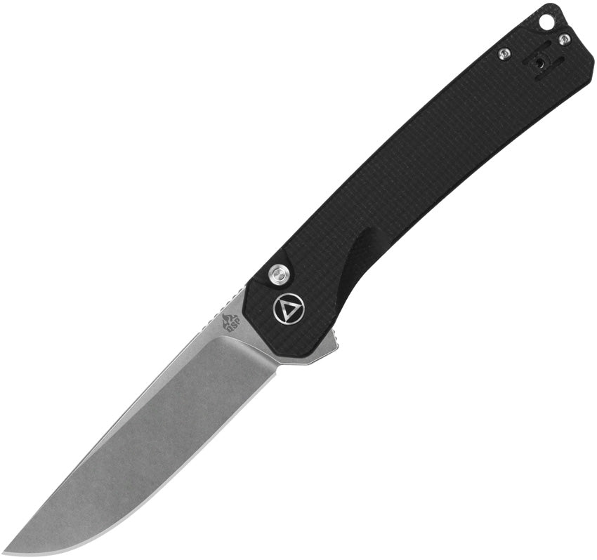 QSP Knife Osprey XL Button Lock Black