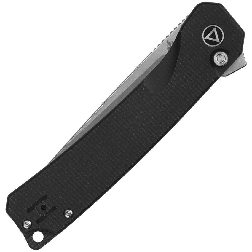 QSP Knife Osprey XL Button Lock Black