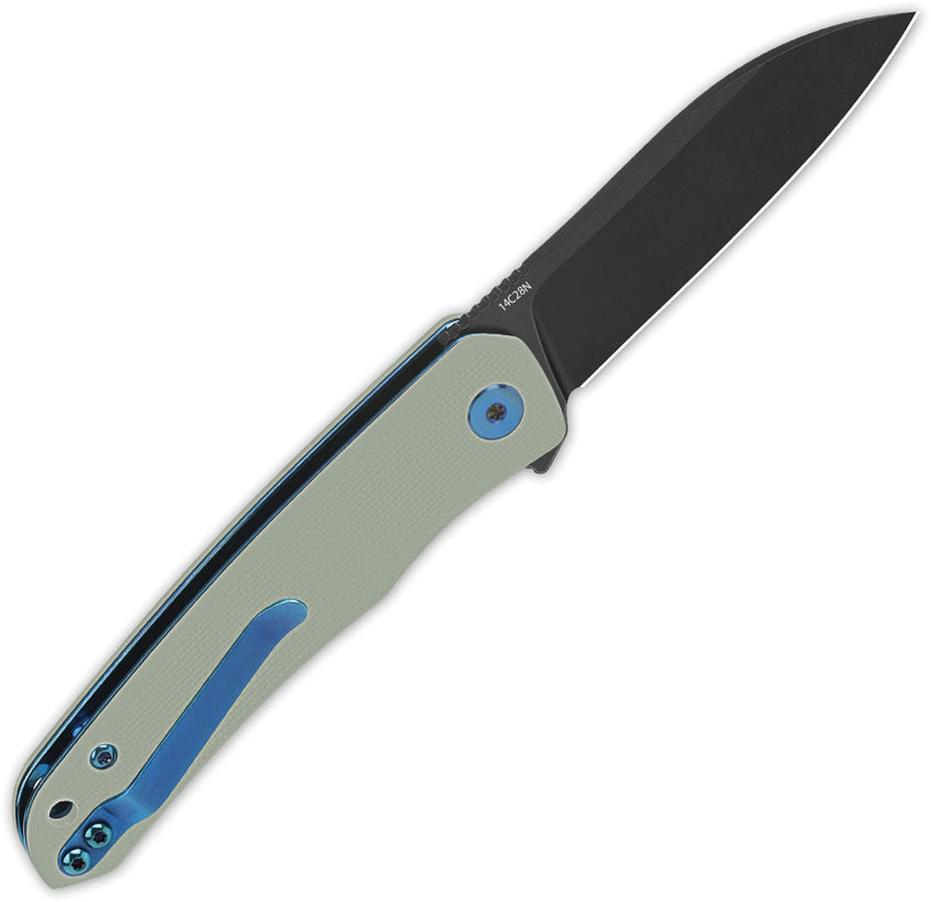 QSP Knife Otter Linerlock Black Jade