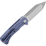 QSP Knife Rhino Framelock Satin Blue