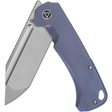 QSP Knife Rhino Framelock Satin Blue