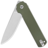 QSP Knife Lark Linerlock Green G10