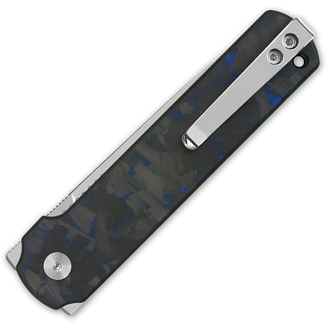 QSP Knife Lark Linerlock Blue/Blk CF