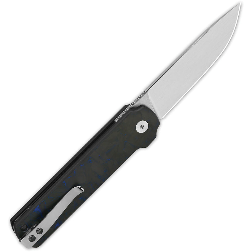 QSP Knife Lark Linerlock Blue/Blk CF