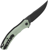 QSP Knife Walrus Linerlock Black Jade