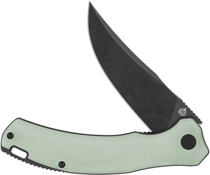 QSP Knife Walrus Linerlock Black Jade