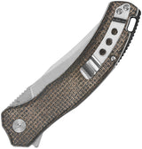 QSP Knife Walrus Linerlock Burlap