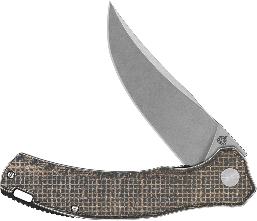 QSP Knife Walrus Linerlock Burlap