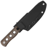 QSP Knife Canary Fixed Blade Brown