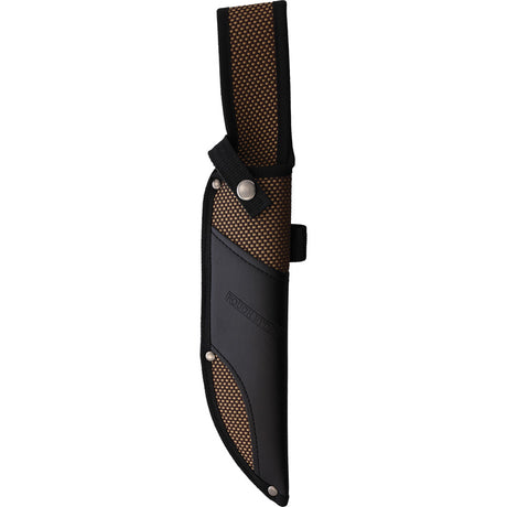 Rough Ryder Combat Bowie Stacked Leather