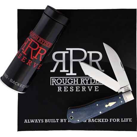 Rough Ryder Reserve Heavy Trapper Denim Micarta