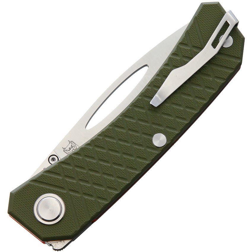 Real Steel Akuma Linerlock Olive Green