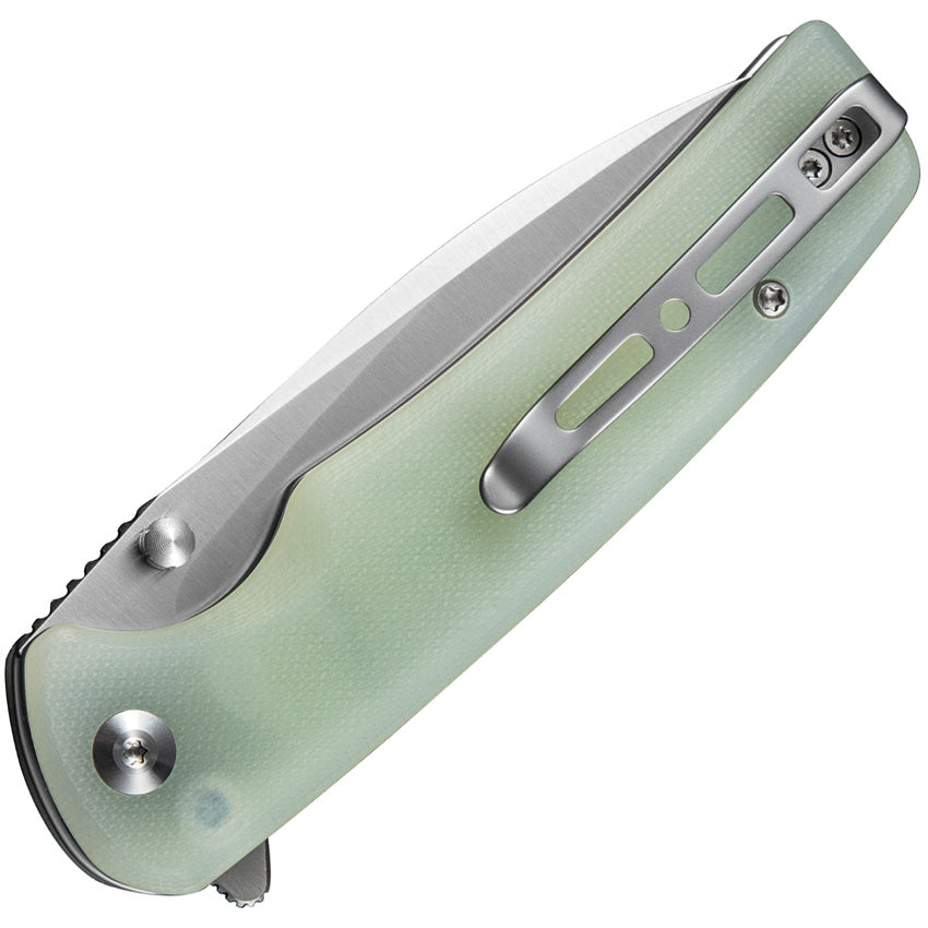 SENCUT Sachse Button Lock Jade G10