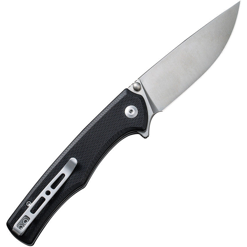 SENCUT Crowley Button Lock Black G10