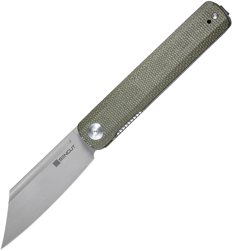 SENCUT Bronte Linerlock Micarta Grn