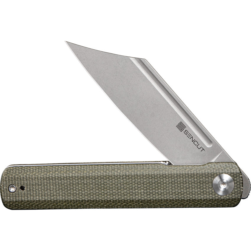 SENCUT Bronte Linerlock Micarta Grn