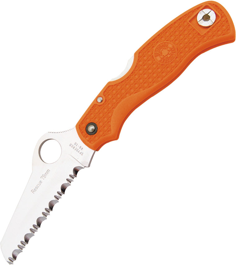 Spyderco Rescue Lockback 79mm Orange