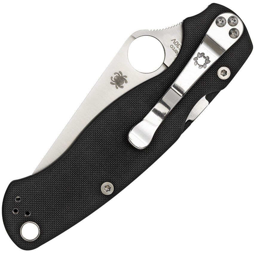 Spyderco Para Military 2 Black G10 Left