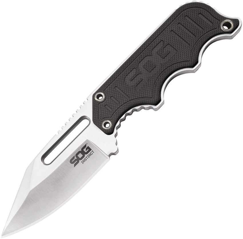 SOG Instinct Satin Black G-10