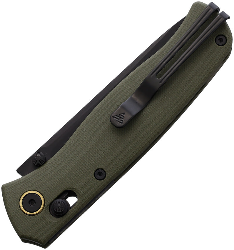 SRM Knives 255L-GK Ambi Lock Green