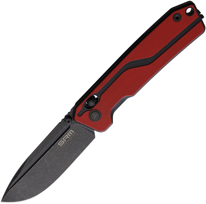 SRM Knives 7228 Ambi Lock Red