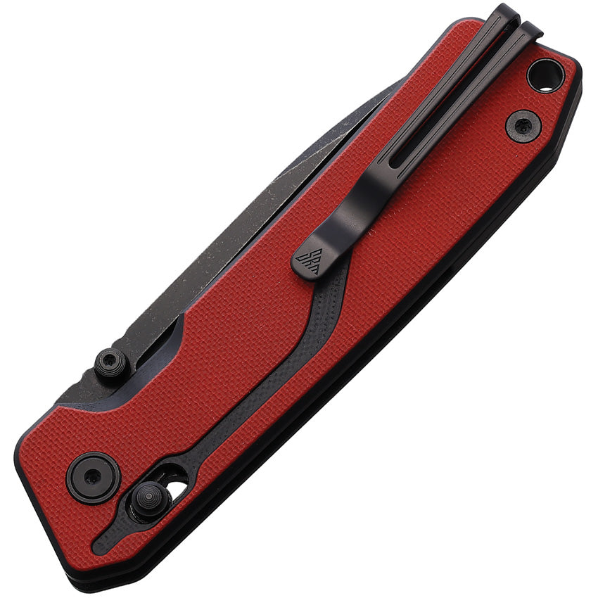 SRM Knives 7228 Ambi Lock Red