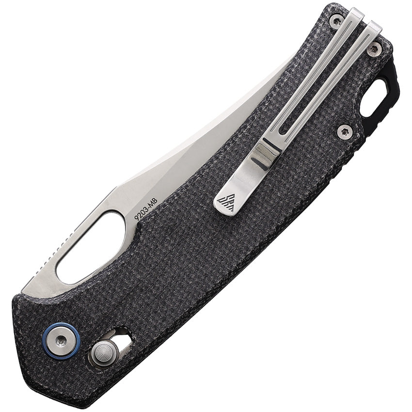 SRM Knives 9203 Ambi Lock Black Micarta