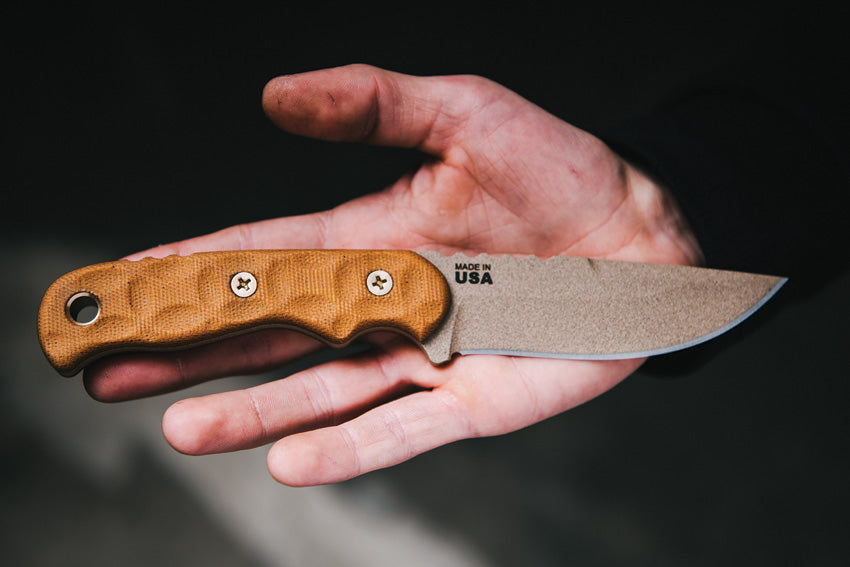 TOPS Tex Creek 69 Tan Blade/Handle