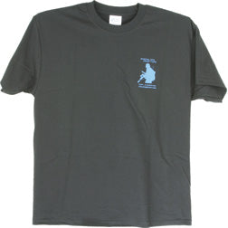 TOPS T-Shirt Blue Black Large
