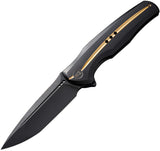 We Knife Co Ltd 601X Framelock Black/Gold