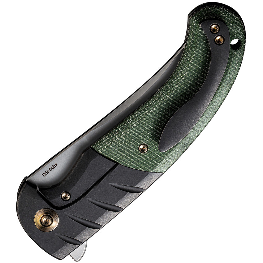 We Knife Co Ltd Curvaceous Framelock Green