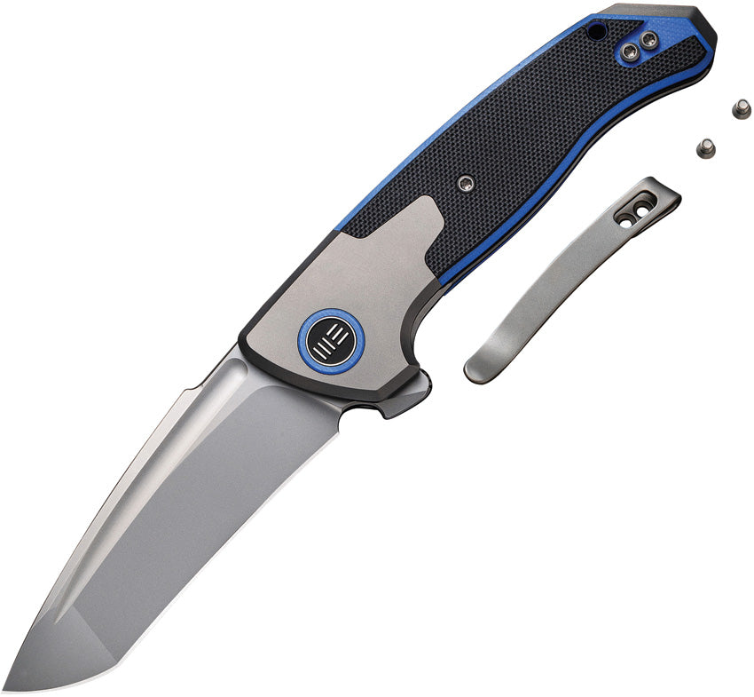 We Knife Co Ltd Press Check Framelock Blue