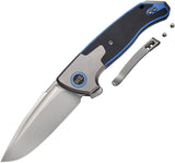 We Knife Co Ltd Press Check Framelock Blue