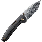 We Knife Co Ltd Trogon Framelock Damasteel