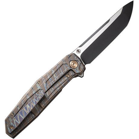 We Knife Co Ltd Shadowfire Framelock Flame