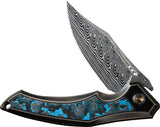 We Knife Co Ltd Orpheus Framelock Damascus